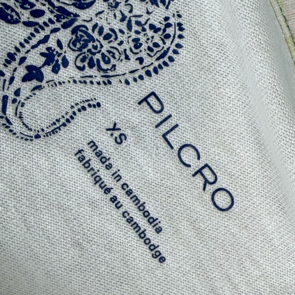 Pilco Anthropologie Light Yellow Floral Tank Puff Sleeve Detail Size XS - Picture 10 of 12